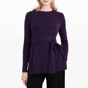 Club Monaco Shoshanya 100% cashmere sweater purple